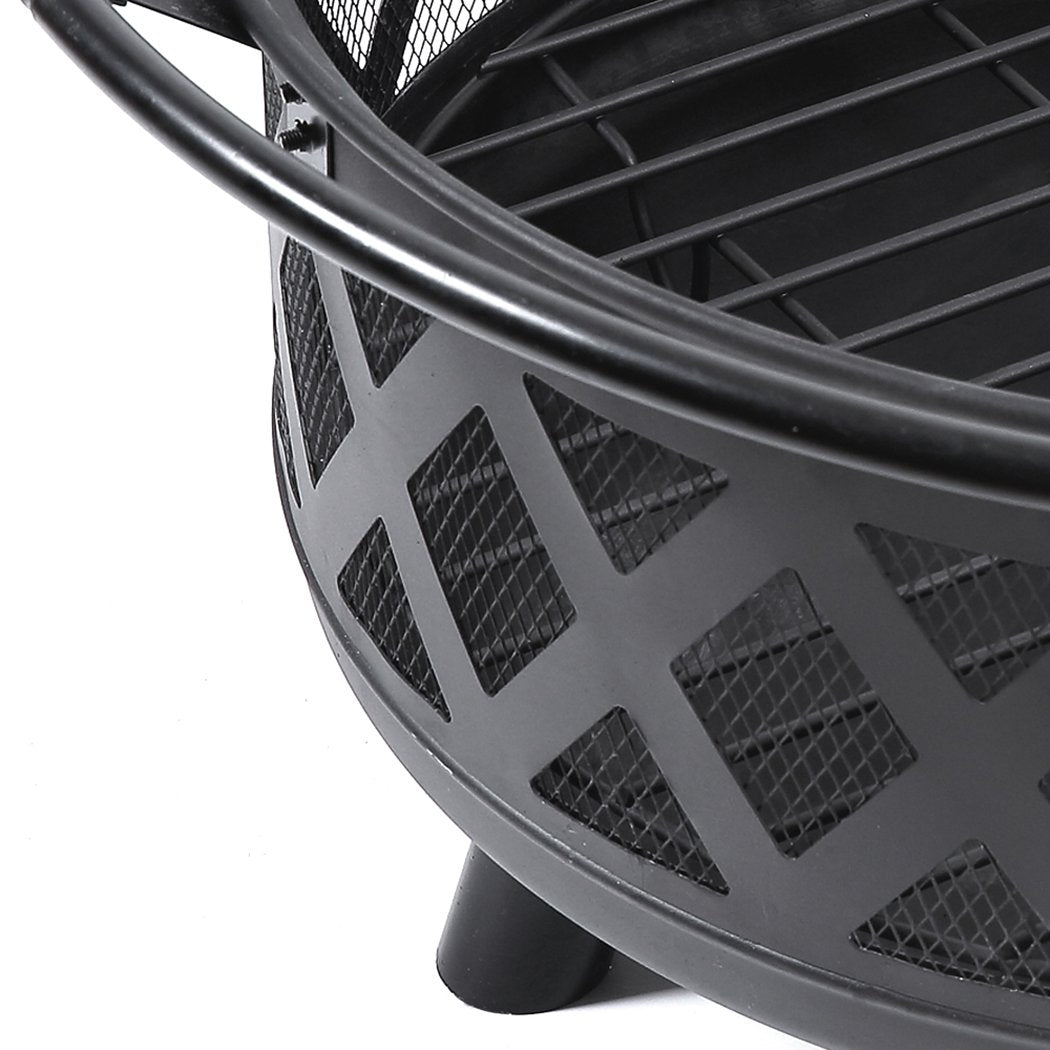 Outdoor Fire Pit BBQ Portable Camping Fireplace Heater Patio Garden
