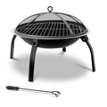 Fire Pit BBQ Charcoal Smoker Portable Outdoor Camping Pits Patio