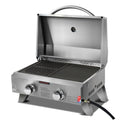 Grillz Portable Gas BBQ LPG Oven Camping Cooker Grill 2 Burners Stove