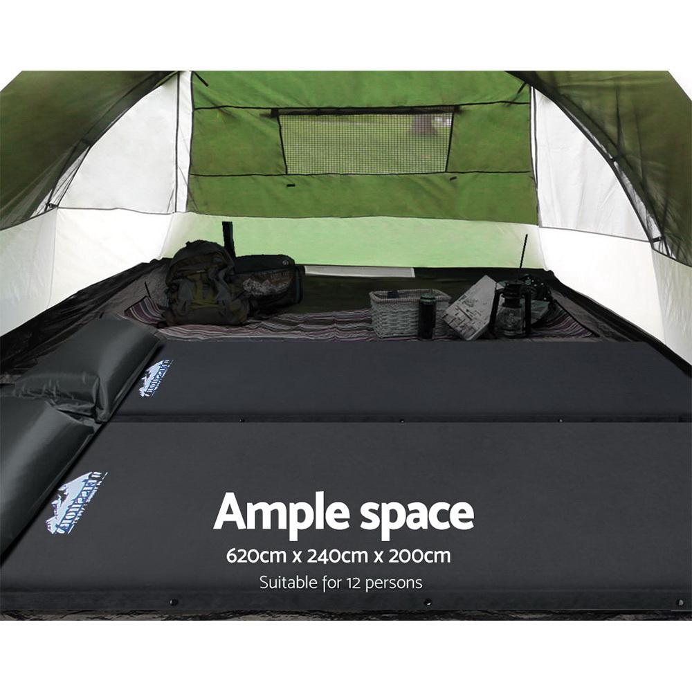 Weisshorn Family Camping Tent 12 Person Hiking Beach Tents (3 Rooms)